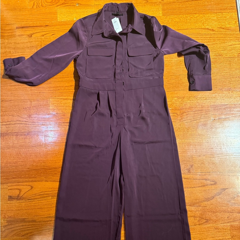 NWT Banana Republic jumpsuit Purple size 8